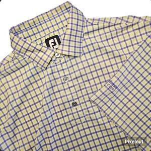 FootJoy Golf Polo Shirt Men’s Size L The Woodlands Country Club Logo Purple